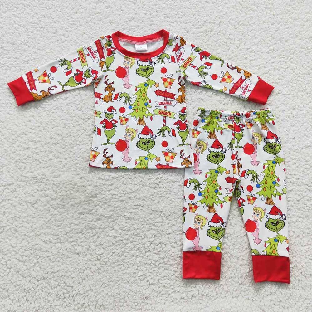 Baby Boys Christmas grinch Pants Clothing Sets