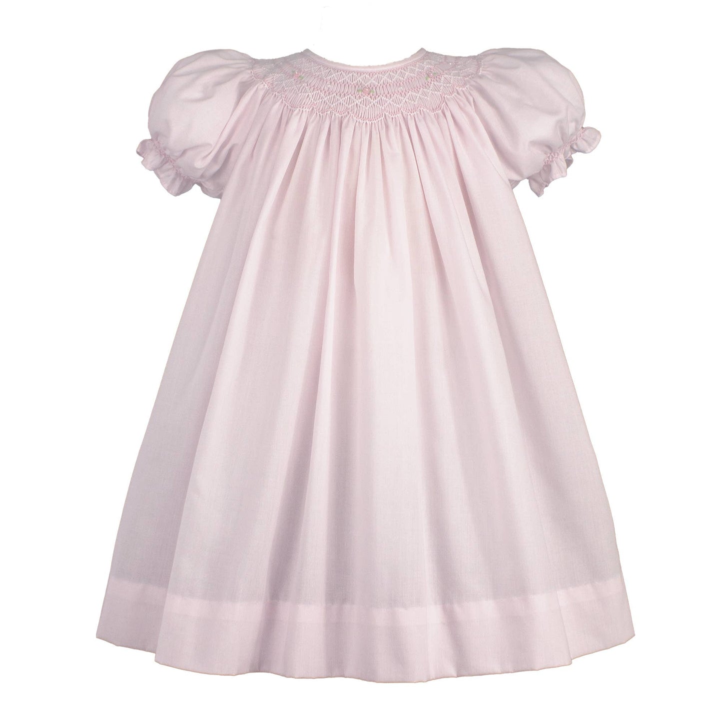 Bishop Smocked Dress with Pearls