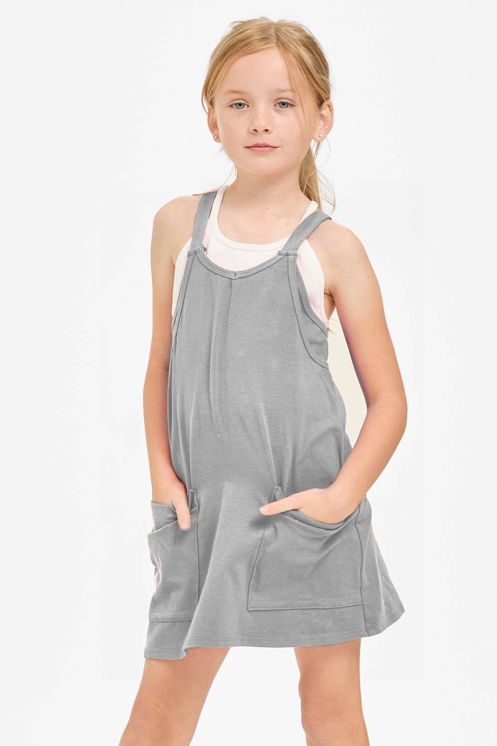 Relaxed Tank Dress with Built-In Romper Lining