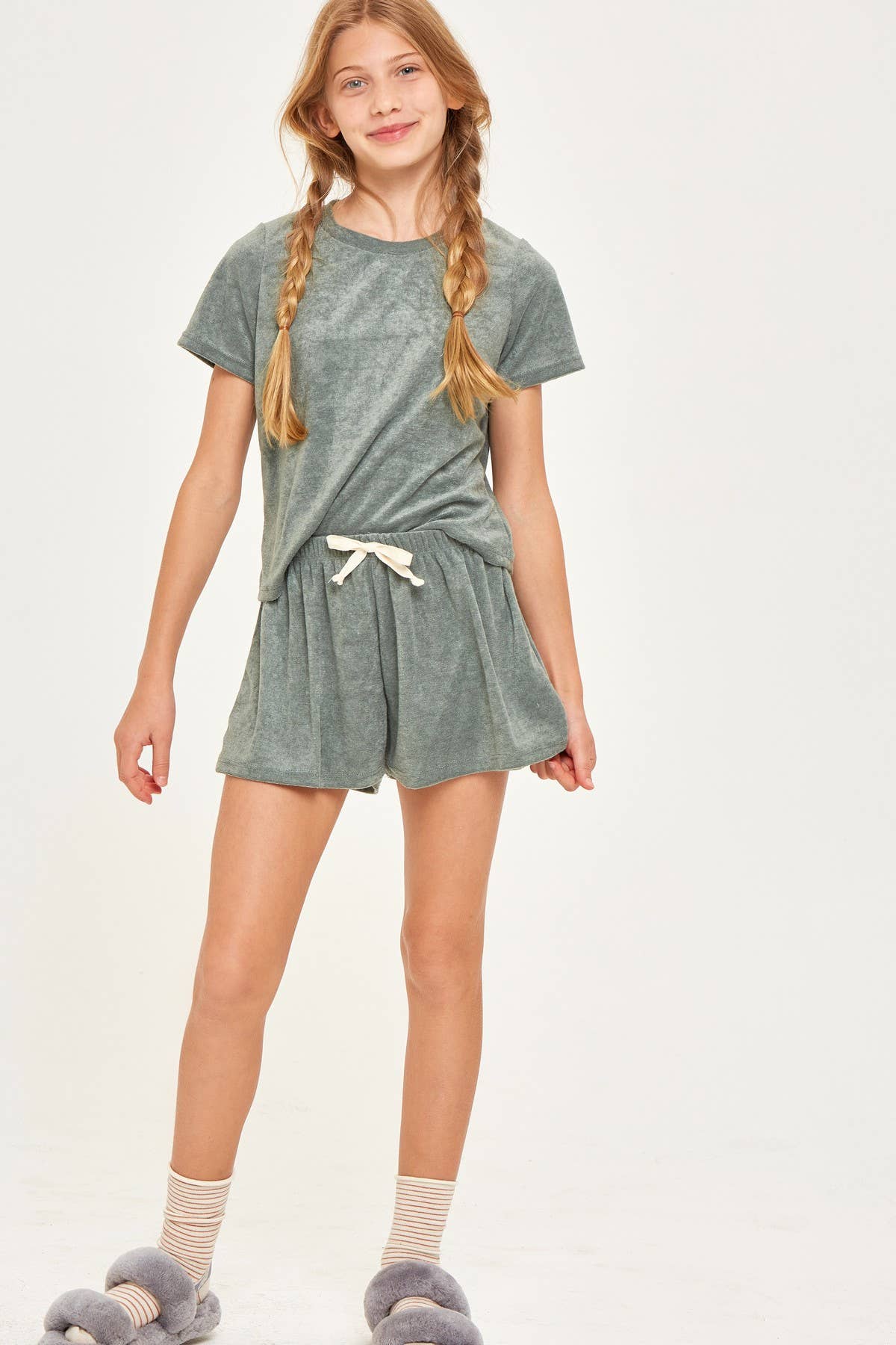 Towel Terry Top and Shorts Set