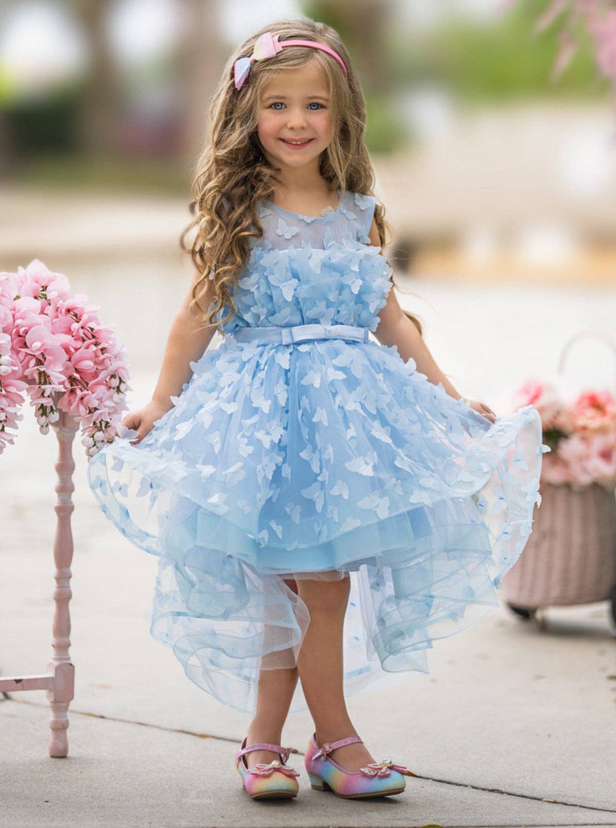 When Dreams Come True Blue Butterfly Tulle Dress