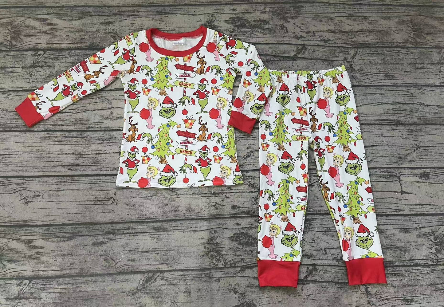 Baby Boys Christmas grinch Pants Clothing Sets