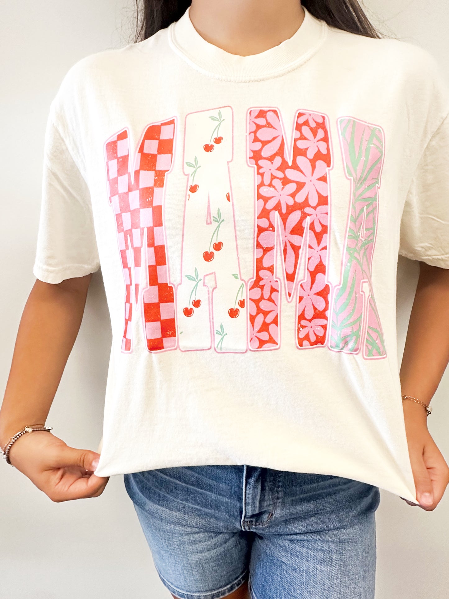 MAMA Block Letter Comfort Color T-shirt