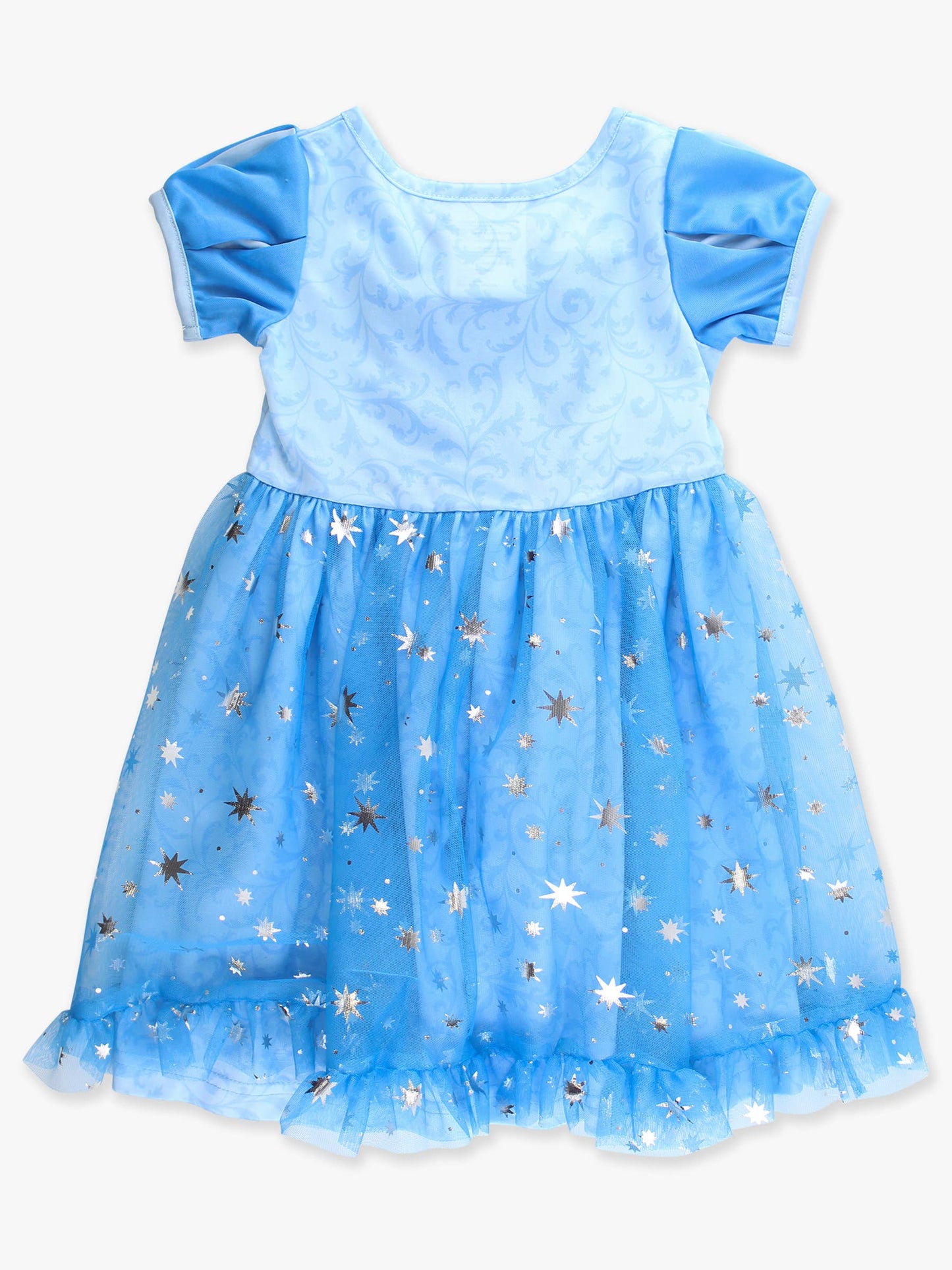 SoftSnooze™ Girls Crystal Blue Princess Bow Dress-Up Nightgown