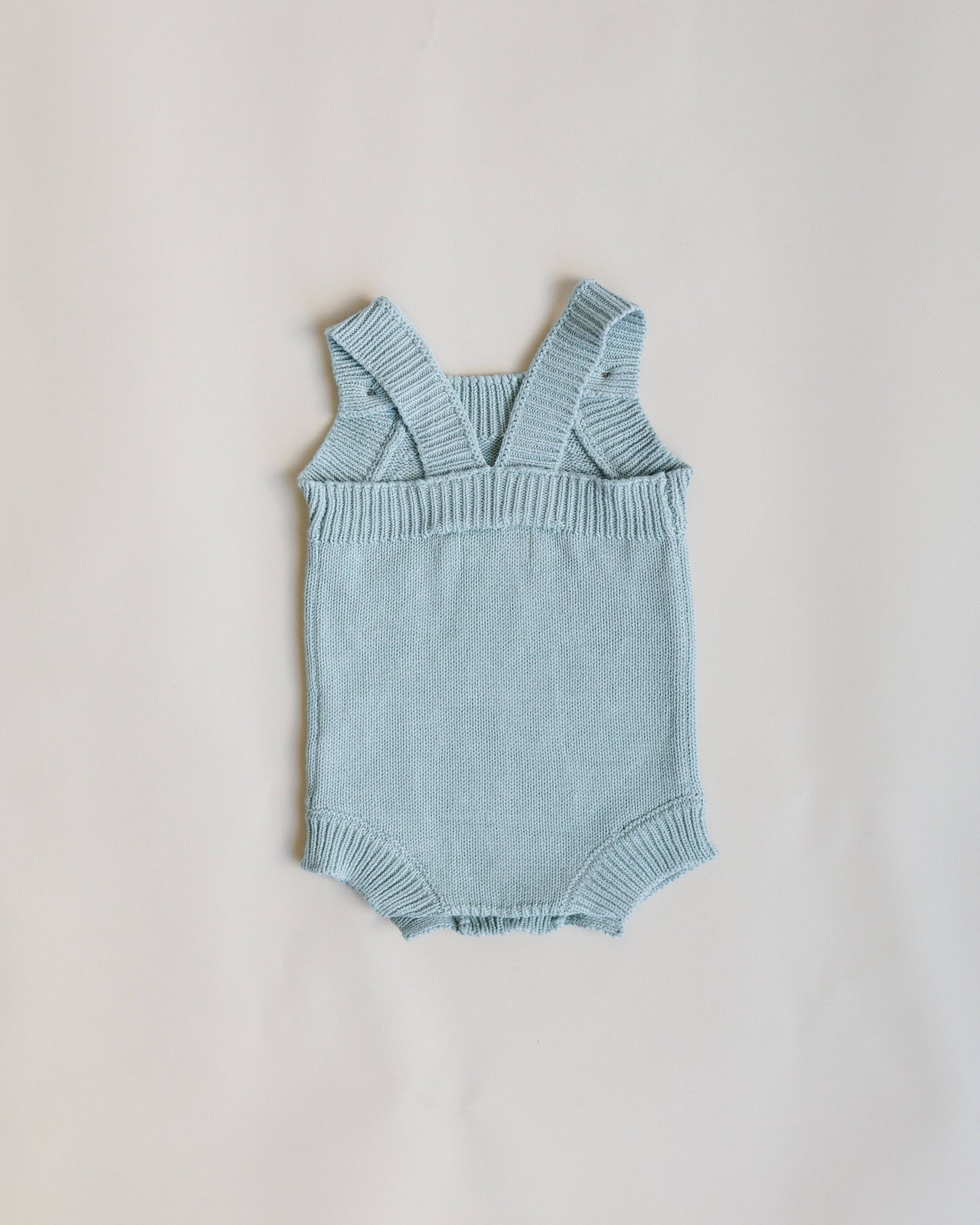Summer Knit Romper - Steel