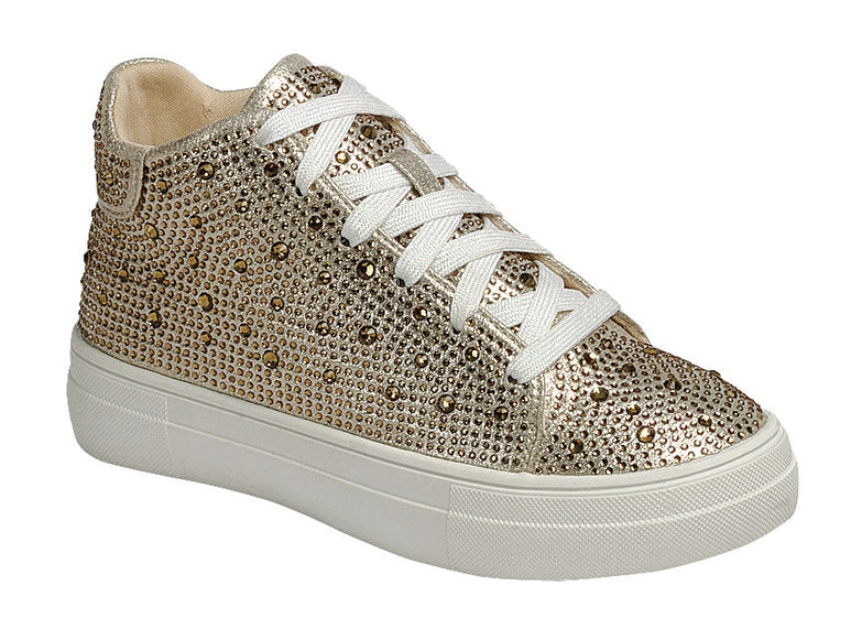 Girls Jewel High Top Sneakers
