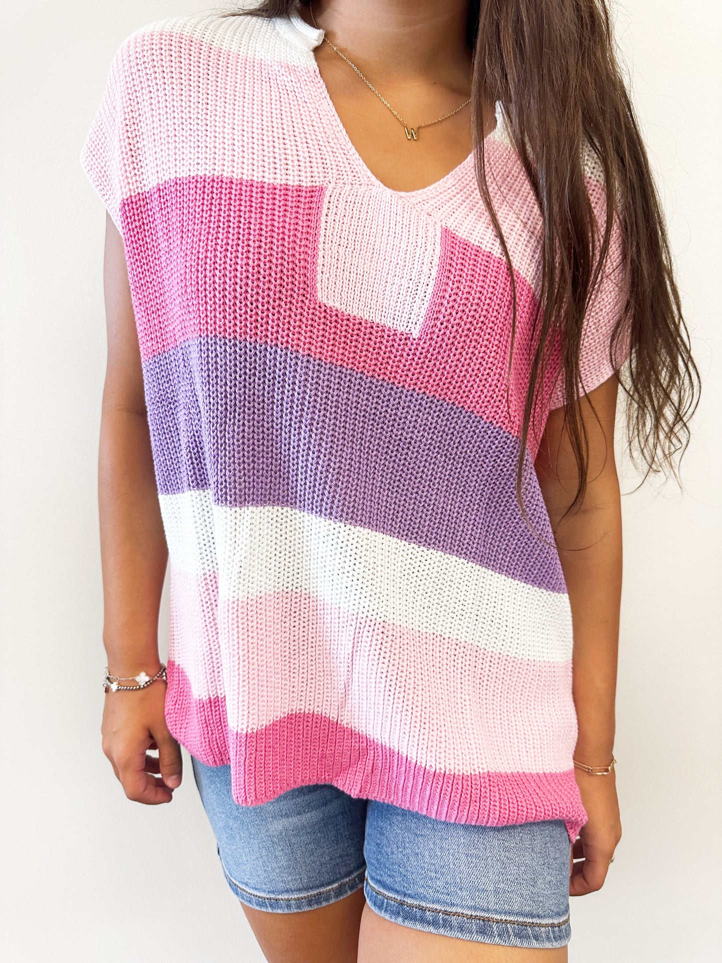 Multi-color Sweater Vest