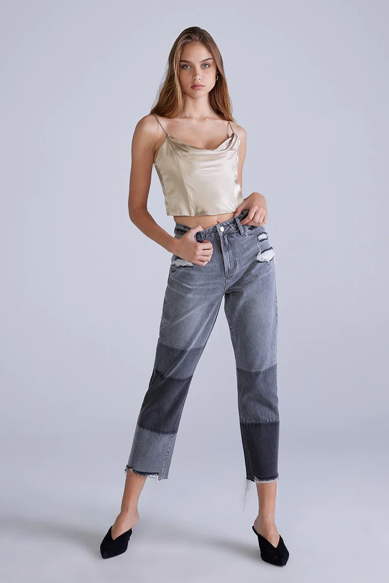 Stella High Rise Straight Jeans