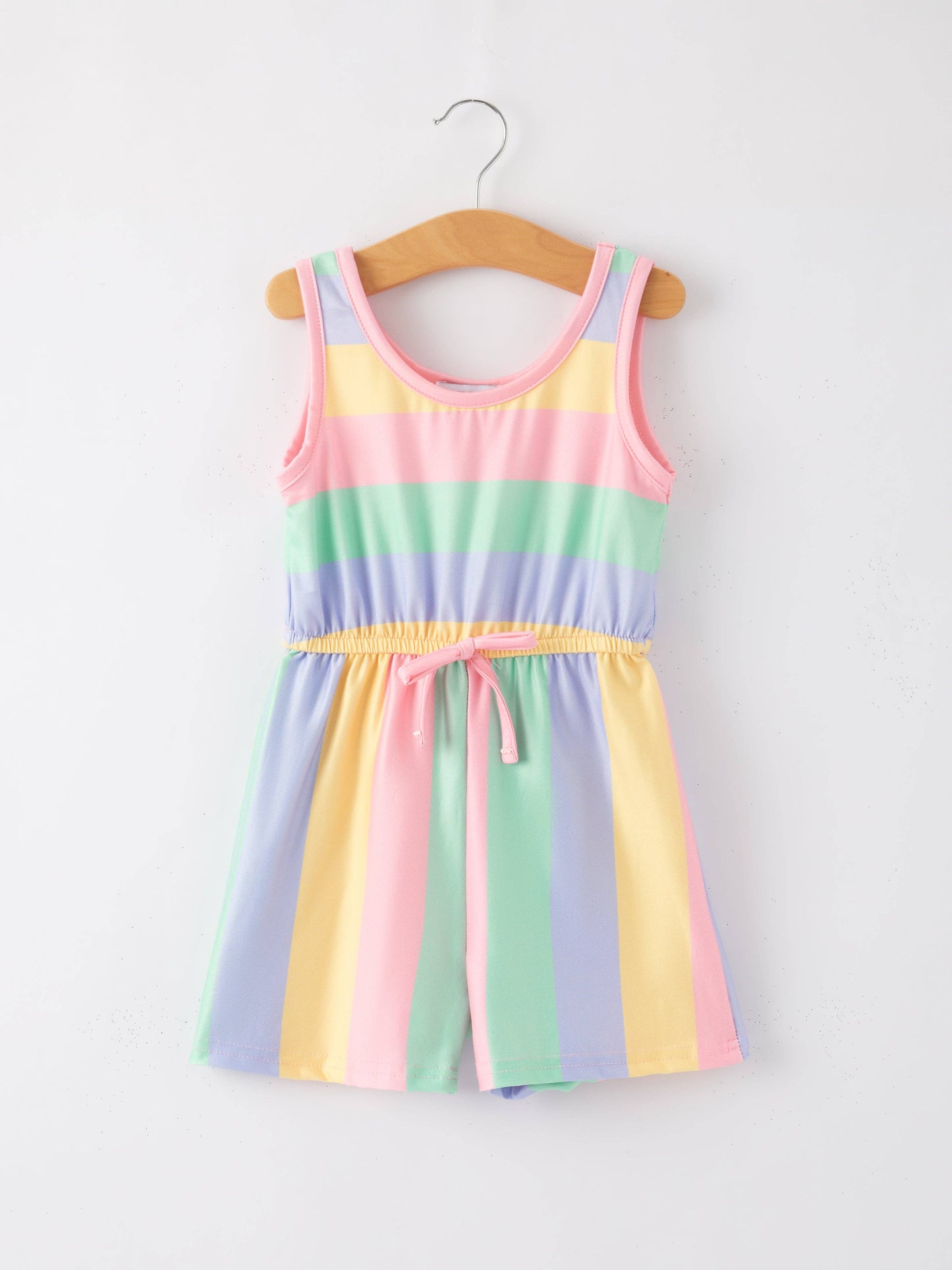Girls Striped Jumpsuit