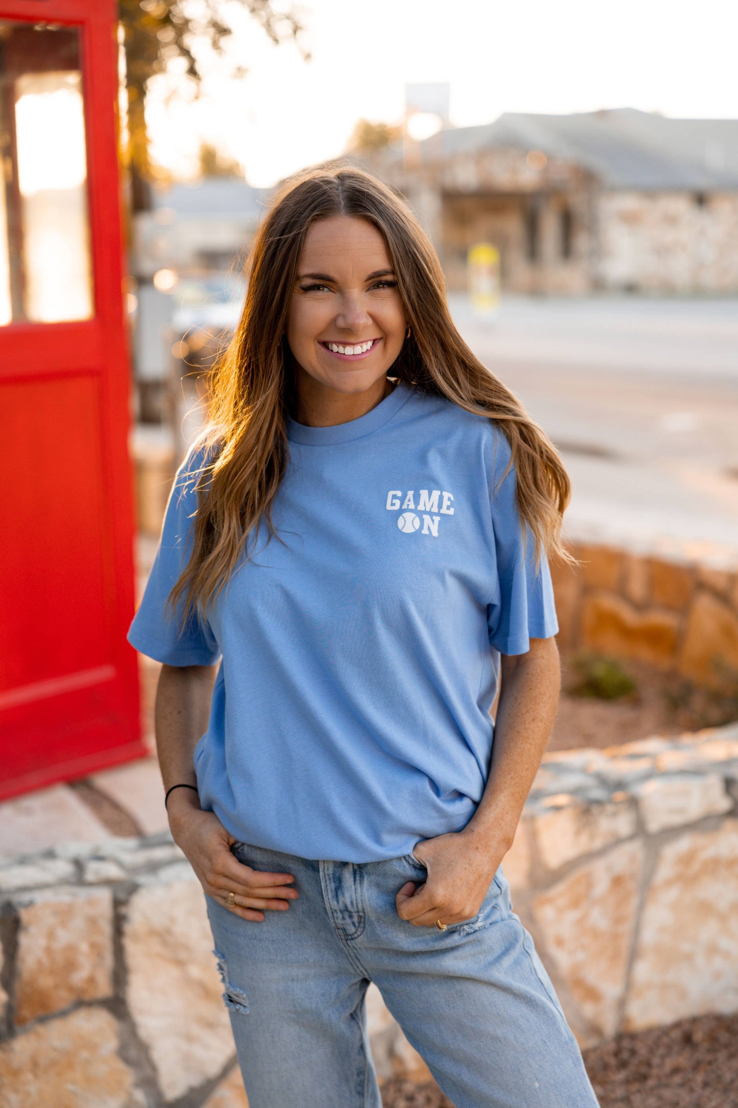 Hey Batter Batter - Short Sleeve (Sky Blue)