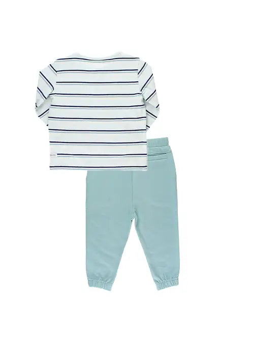 RuggedButts Antique Blue Stripe Jogger Set