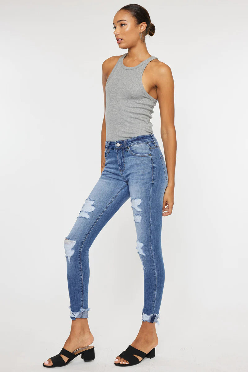 Florence Mid Rise Super Skinny Jeans