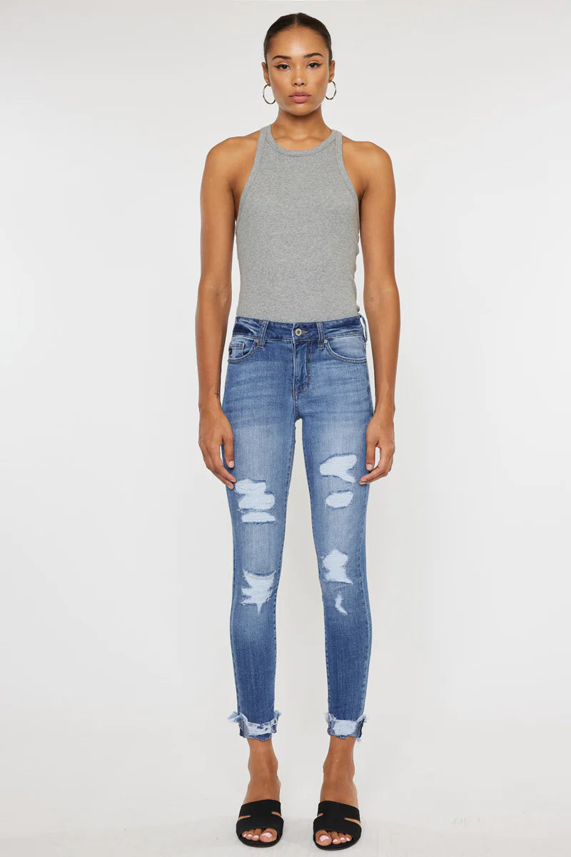 Florence Mid Rise Super Skinny Jeans