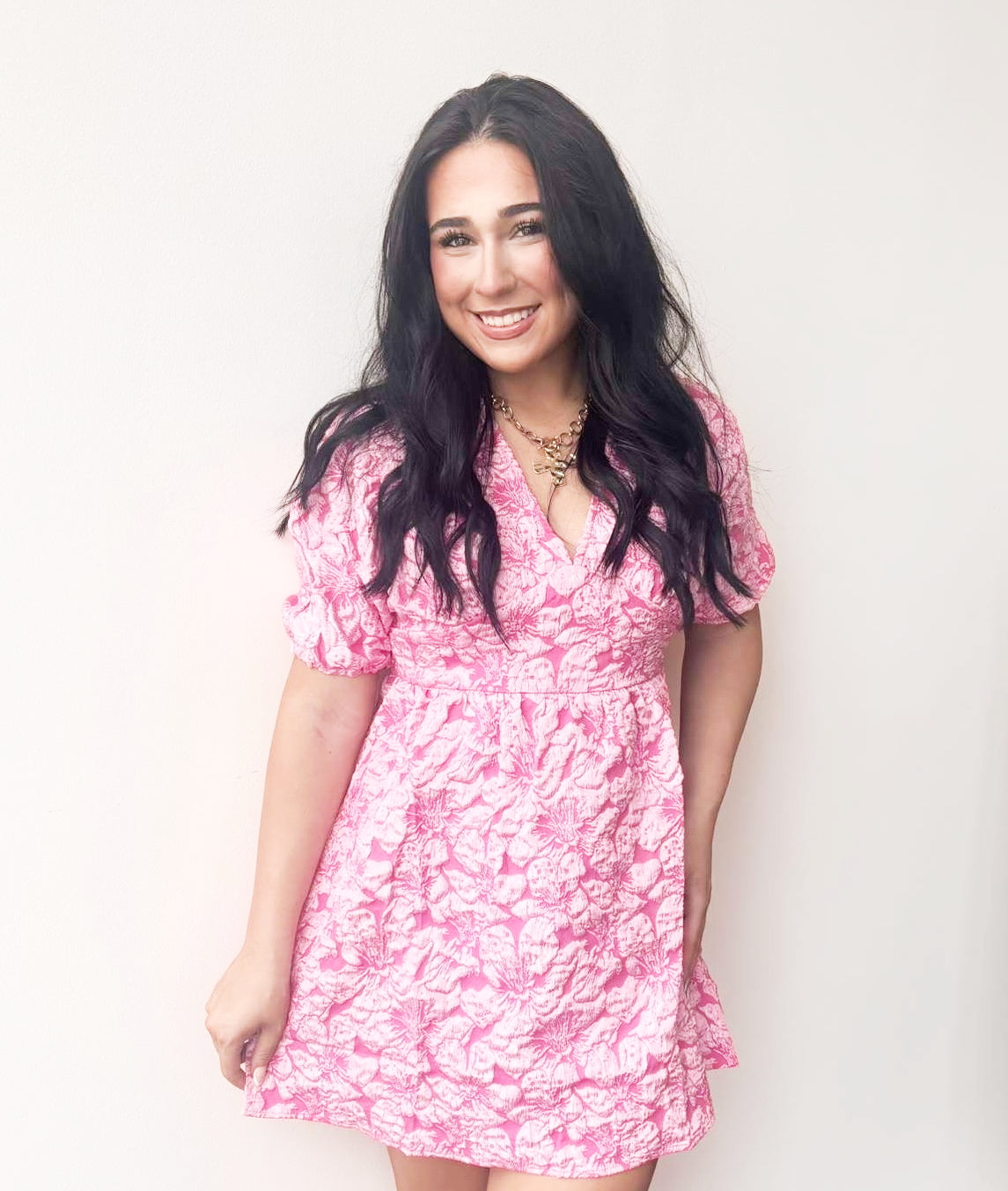 Pink Floral Dress