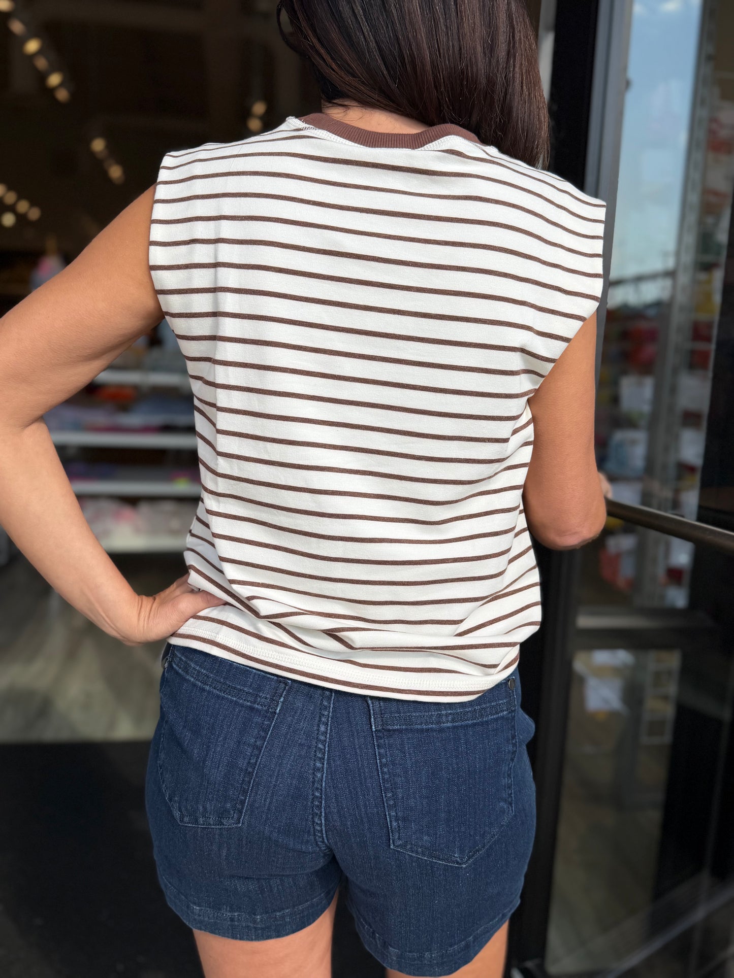 Brown Stripe Shirt