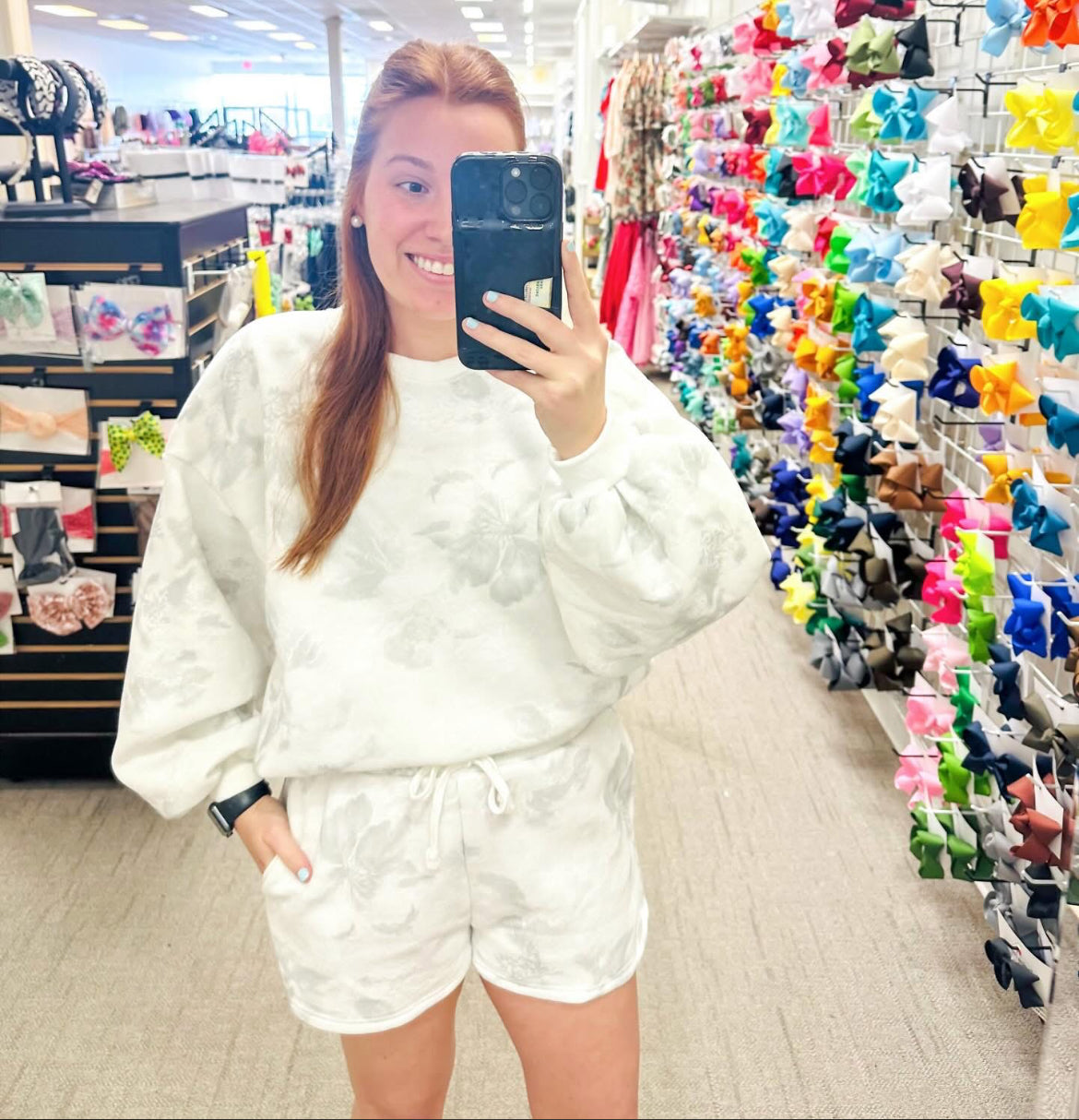 abstract floral lounge set