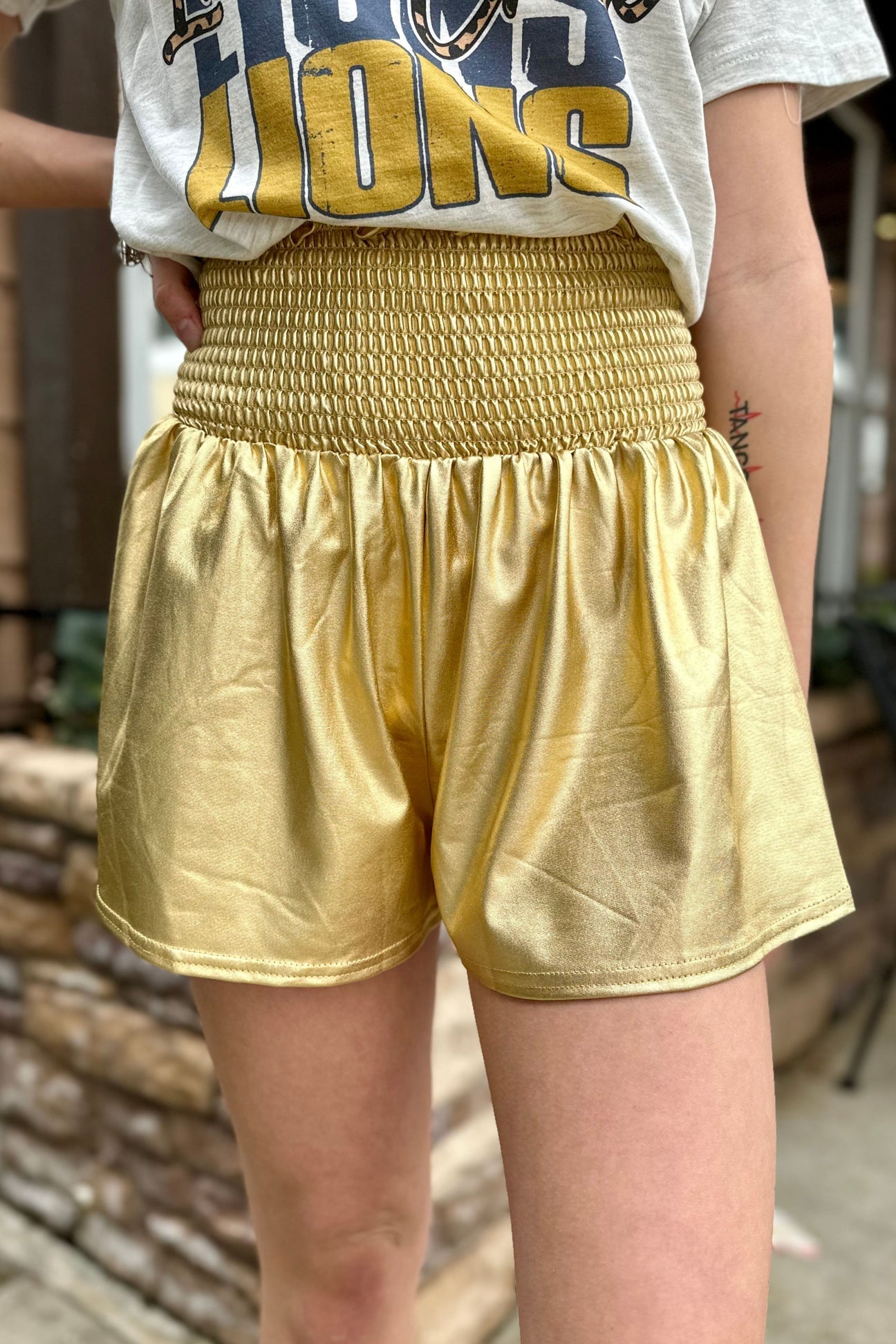 Ladies Game Day Smocked Shorts