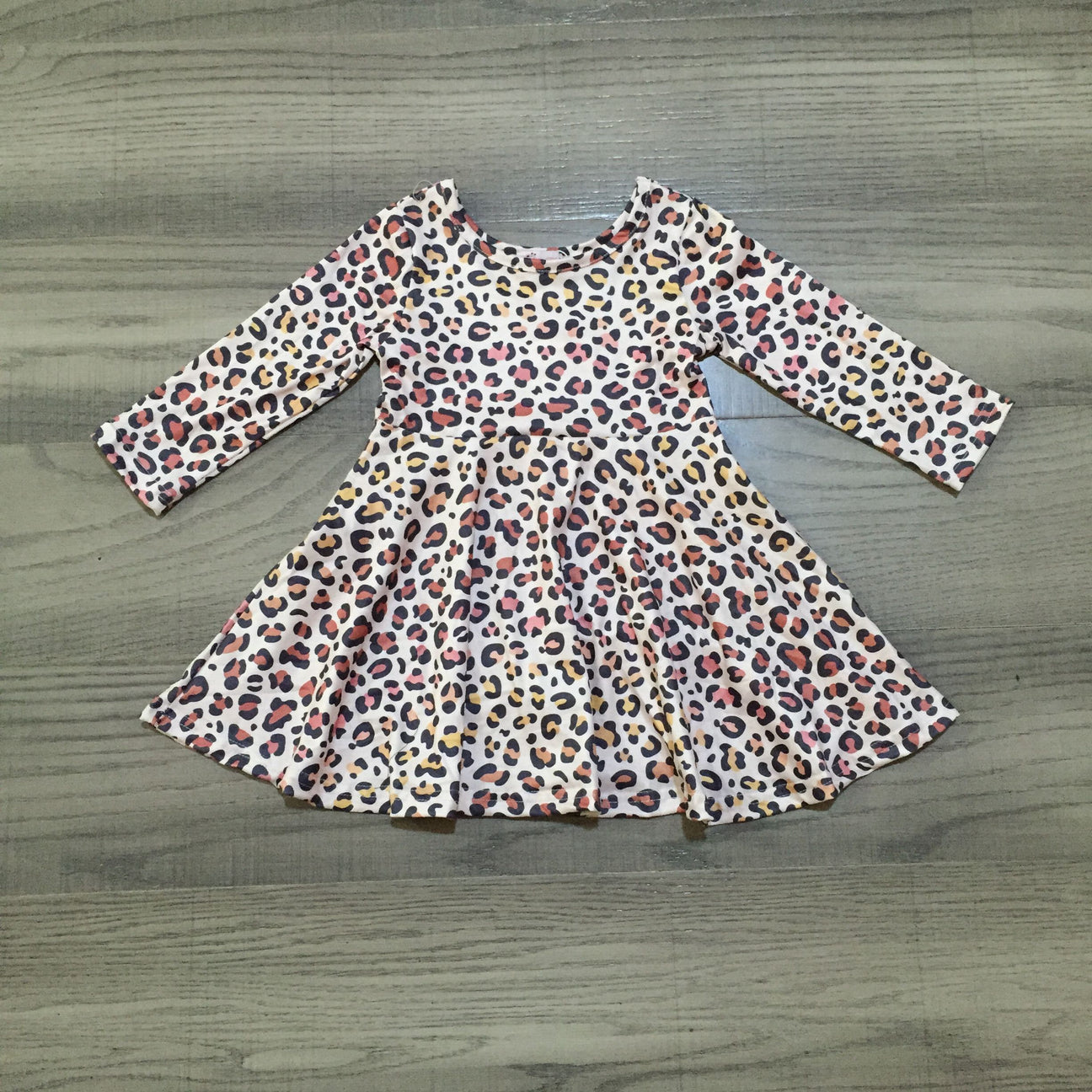 Blush Leopard Girls Dress