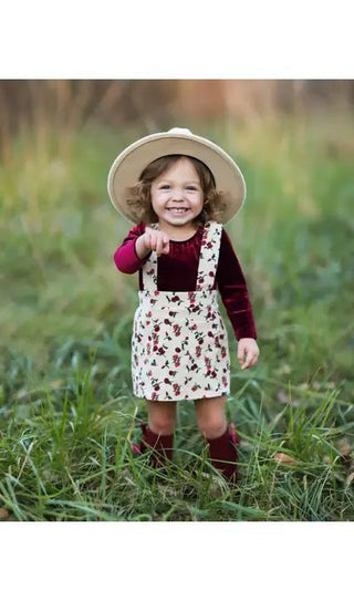 Billie Corduroy Suspender Skirt