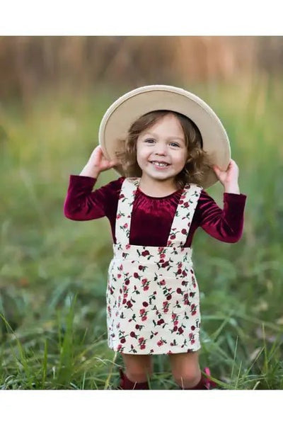 Billie Corduroy Suspender Skirt