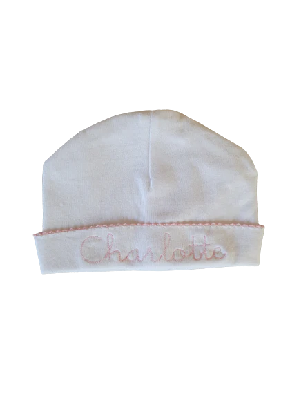 White Footie with Pink Picot