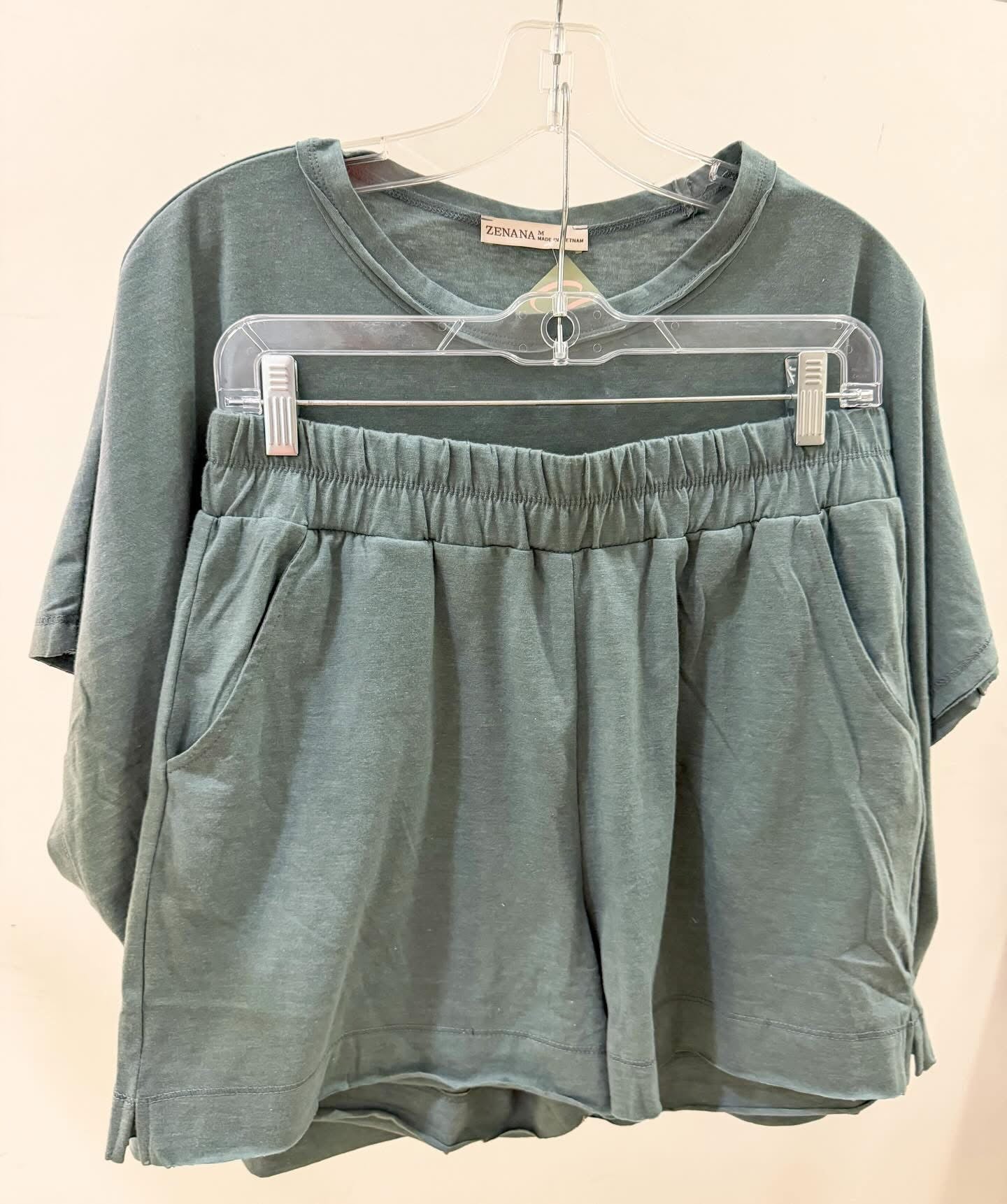 Boxy Top And Shorts Set- Jade