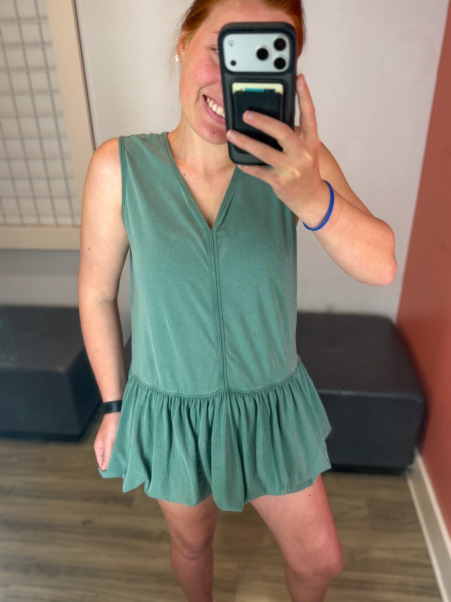 Bubble dress set- green