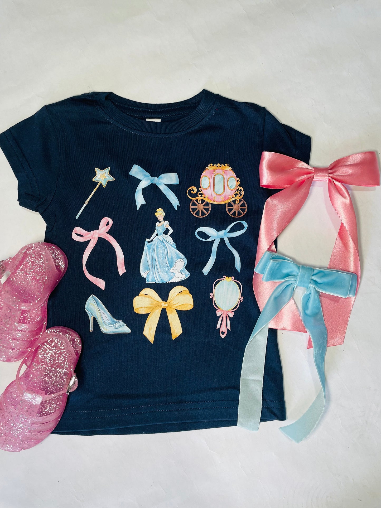 Navy "Cinderella" inspired t-shirt