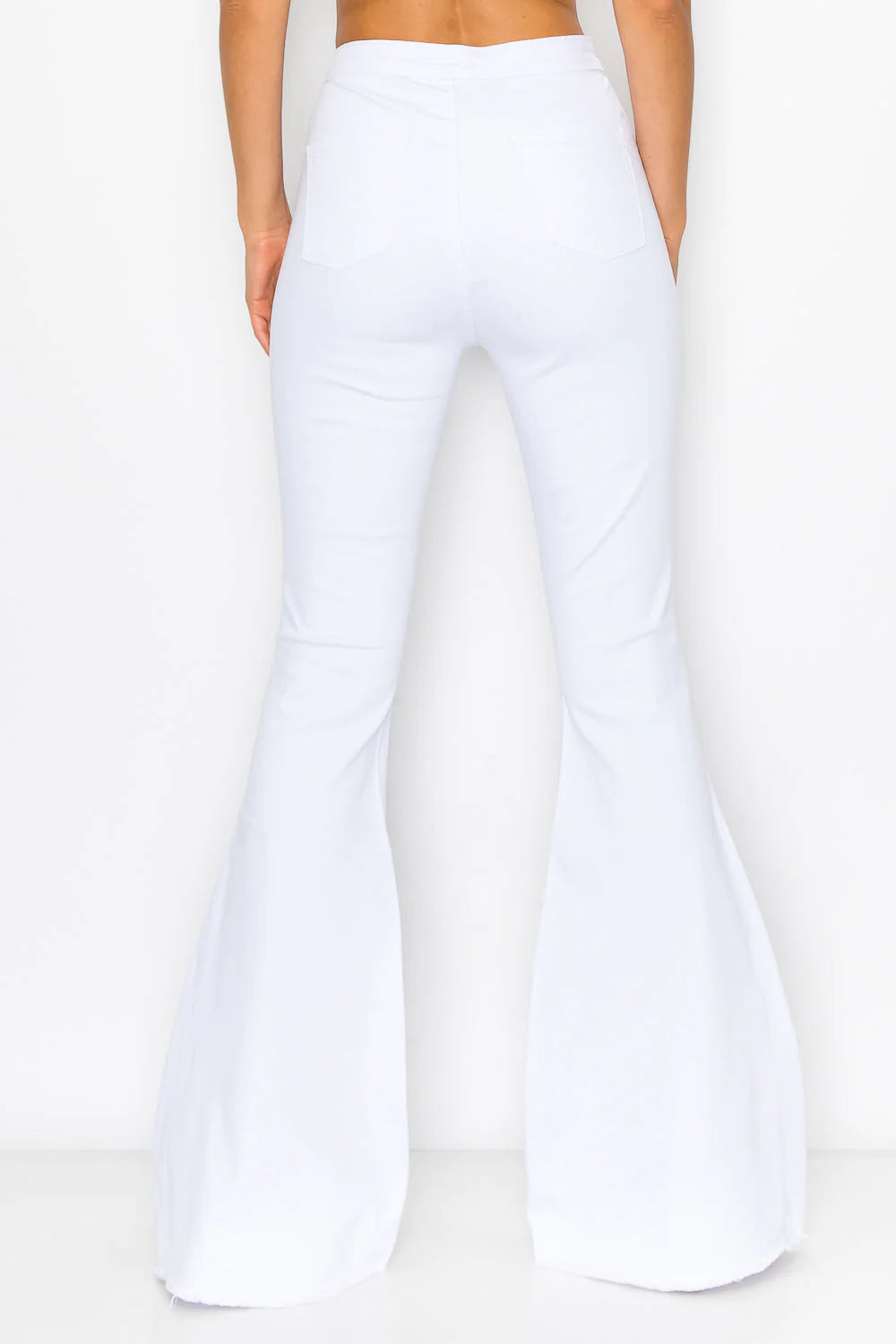 Ladies White Bell Bottoms
