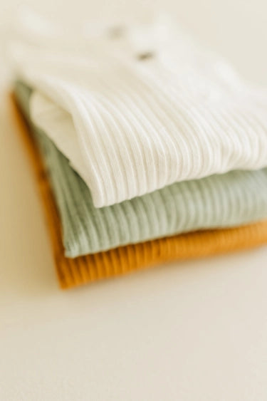 Ribbed Baby Romper- Various Colors