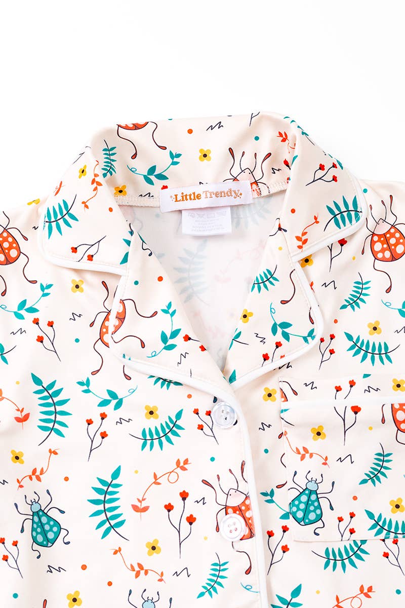 Children's short sleeve pajamas set