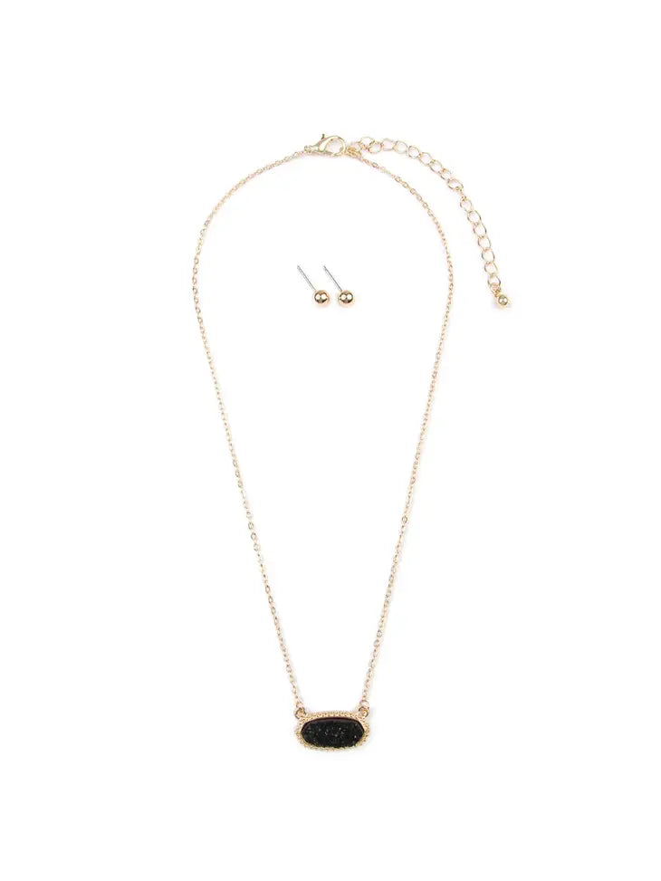 Druzy Necklace Set