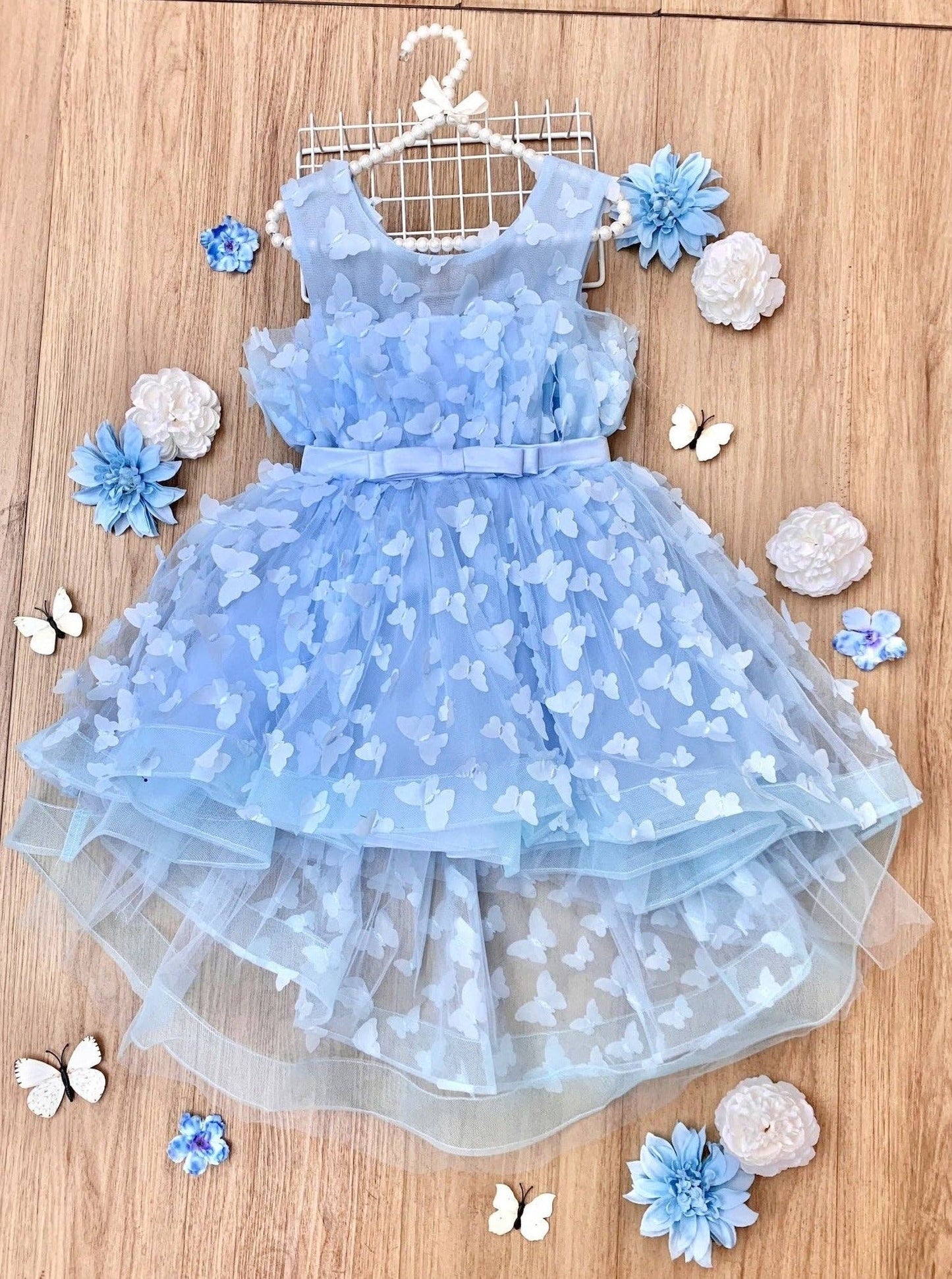 When Dreams Come True Blue Butterfly Tulle Dress