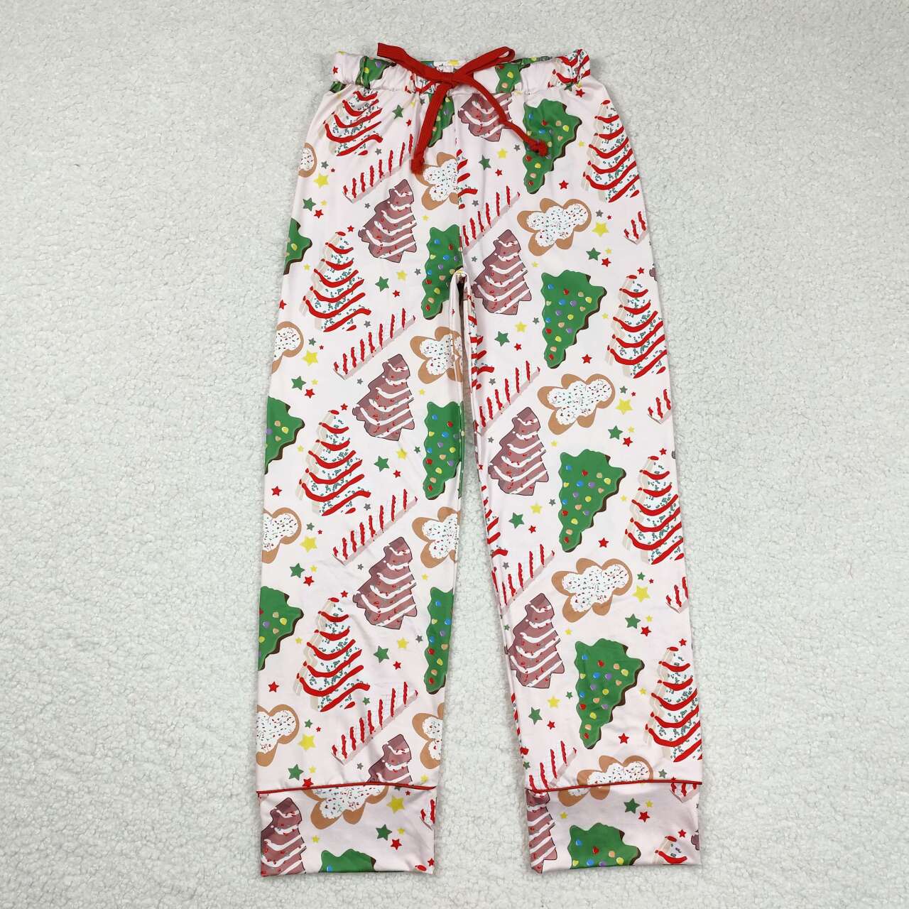 Family Christmas Tree Cake Shirt Pants Bamboo Rompers Pajamas Clothes