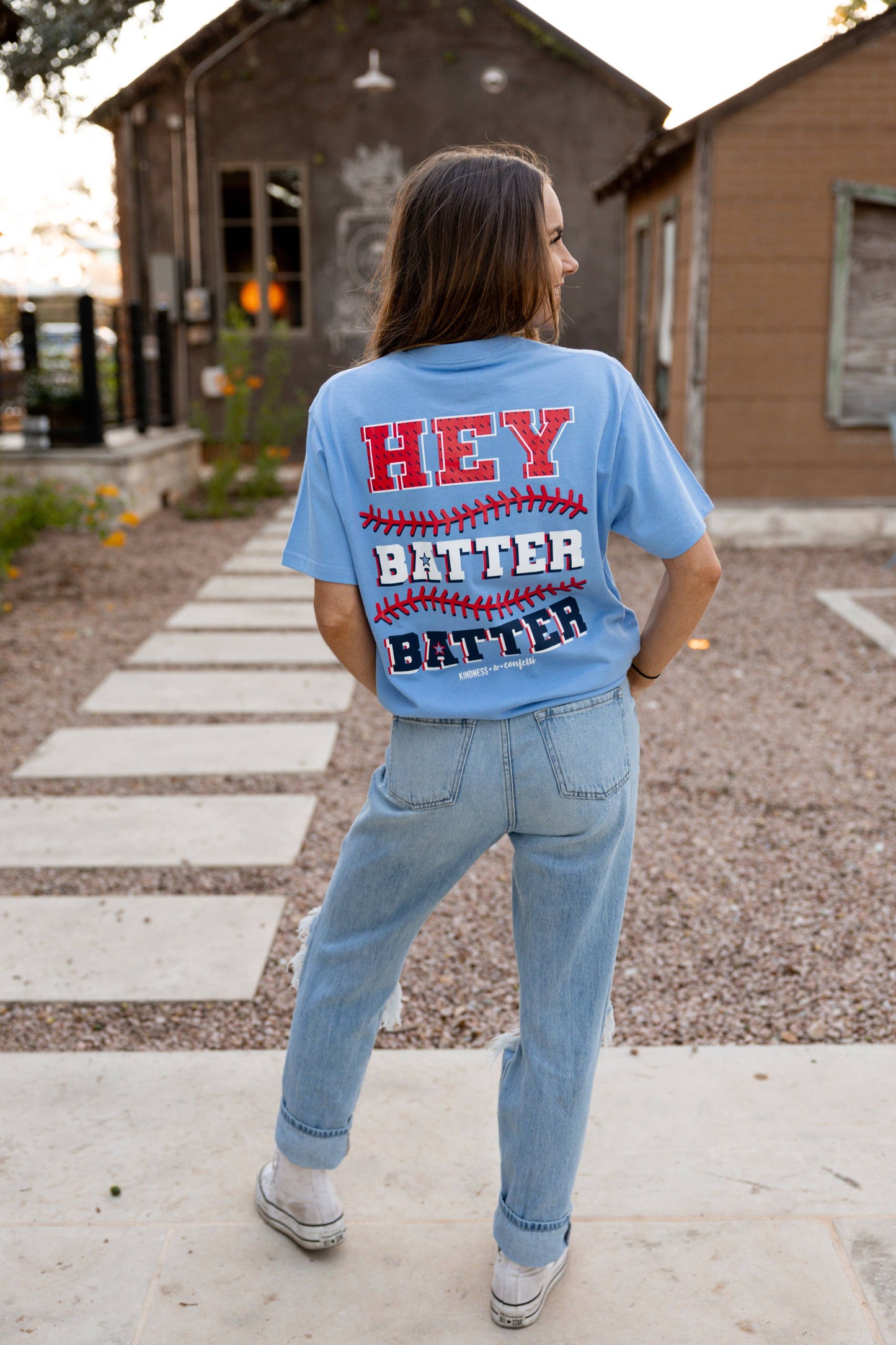 Hey Batter Batter - Short Sleeve (Sky Blue)