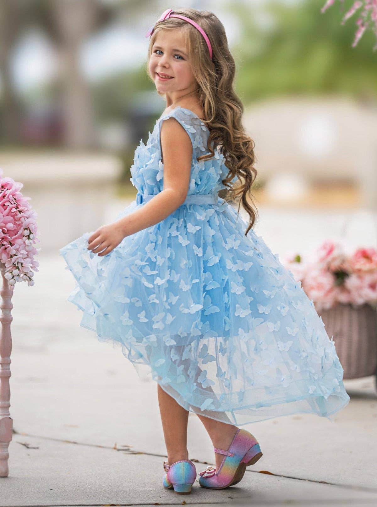 When Dreams Come True Blue Butterfly Tulle Dress