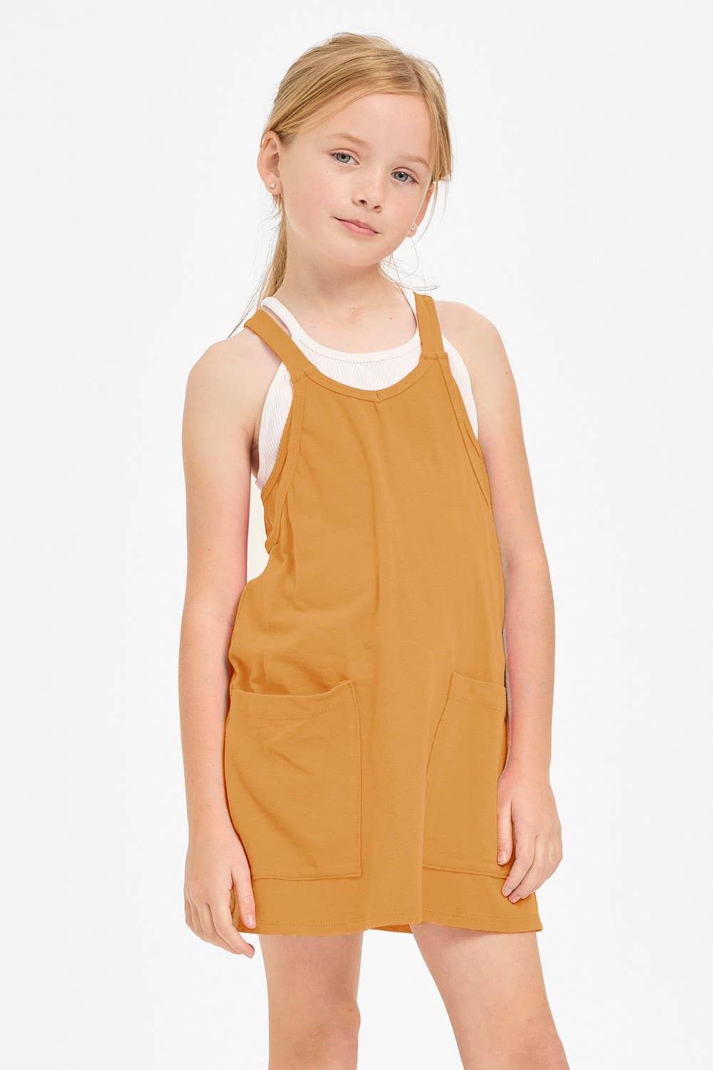 Relaxed Tank Dress with Built-In Romper Lining