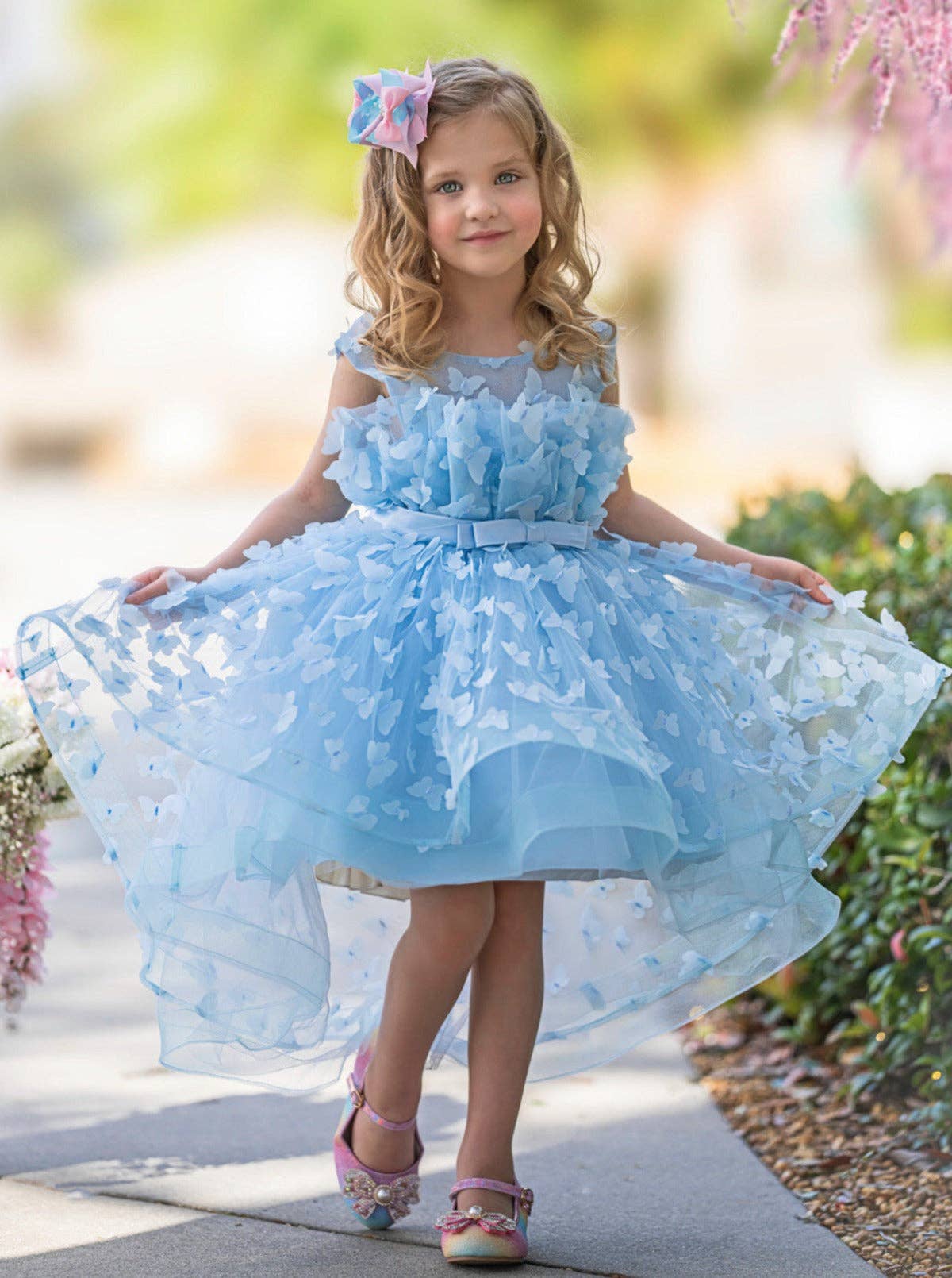 When Dreams Come True Blue Butterfly Tulle Dress