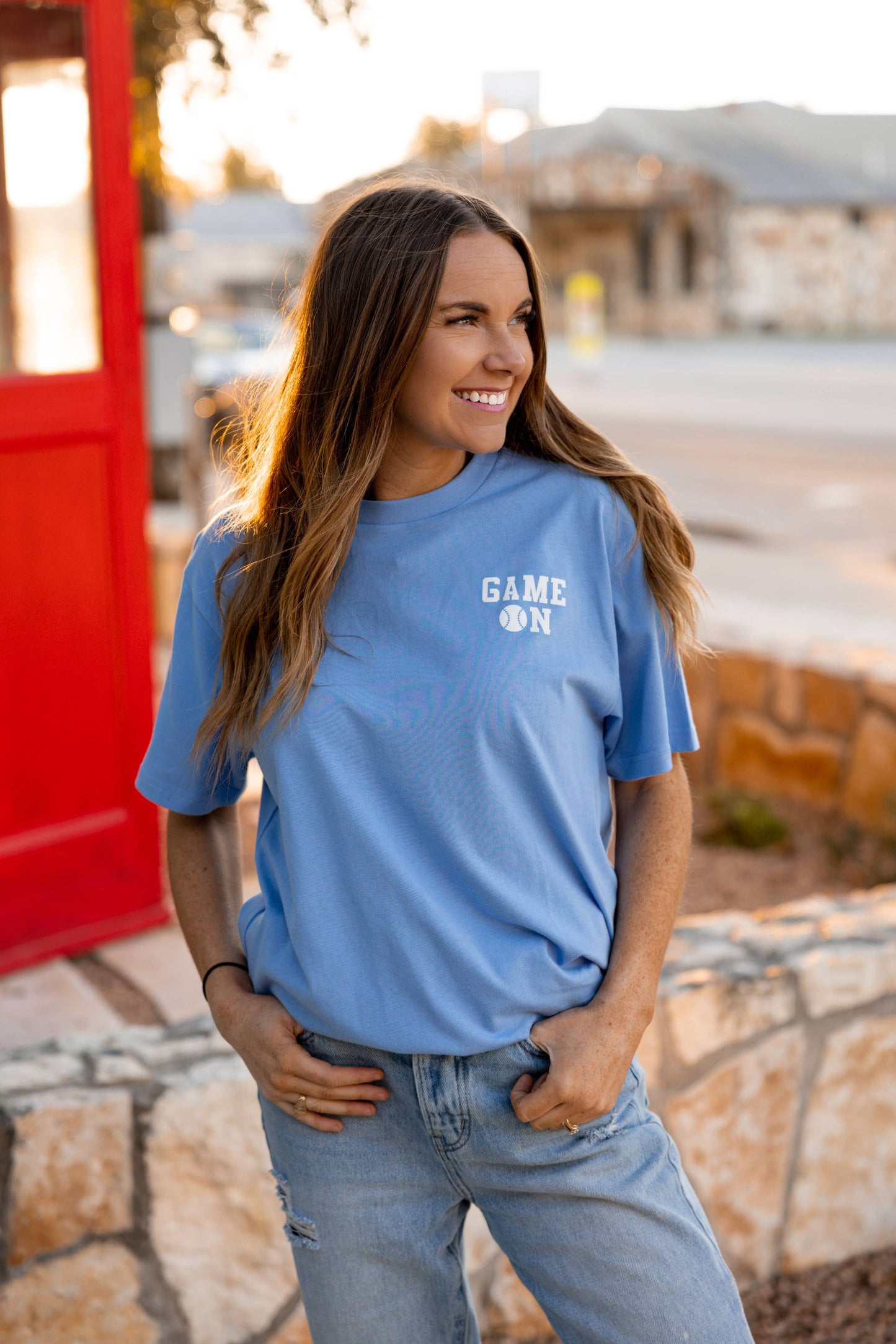 Hey Batter Batter - Short Sleeve (Sky Blue)