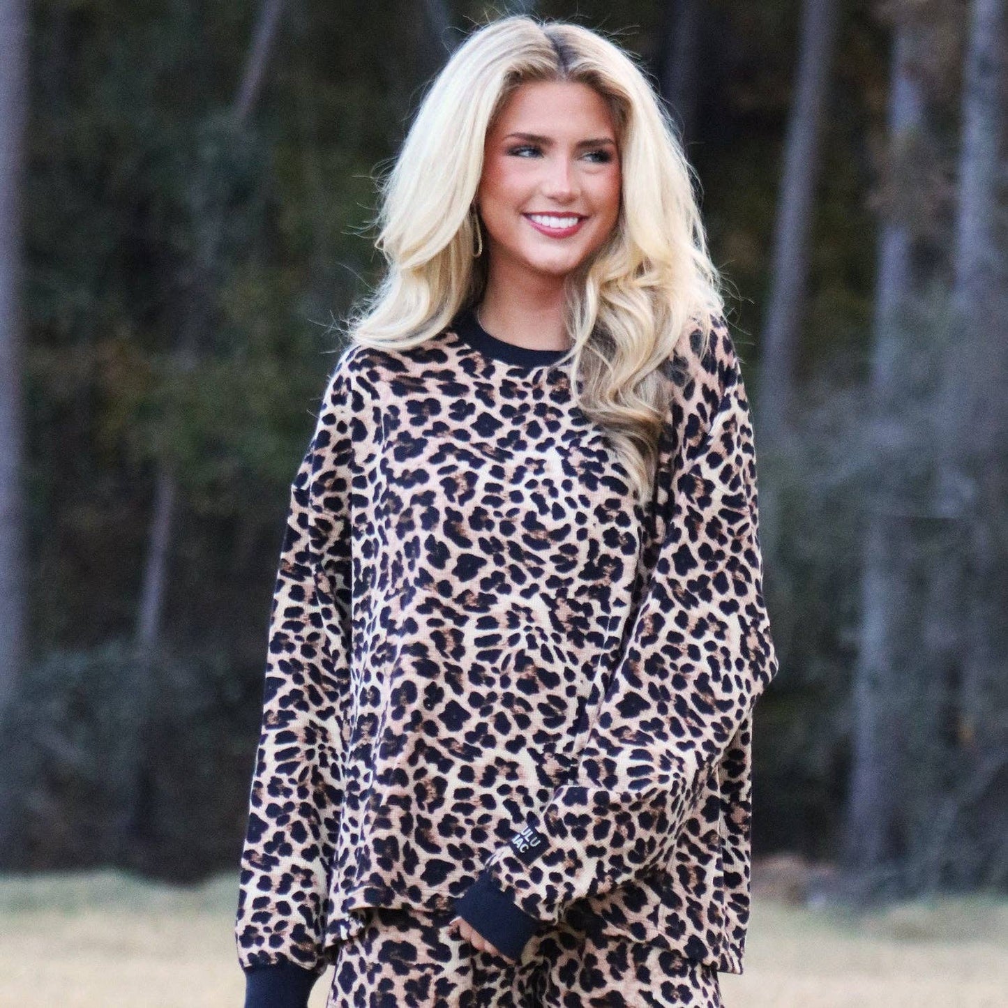 Lulu Mac WAFFLETOP-LEOPARD