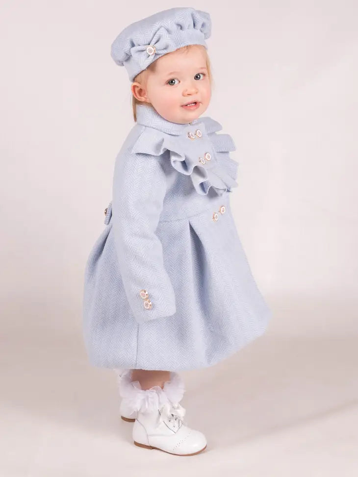 Vera Herringbone Jacket and Hat Set