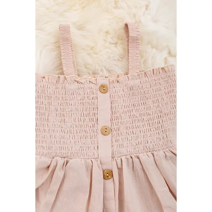 Girls 100% Cotton Smocked Dress