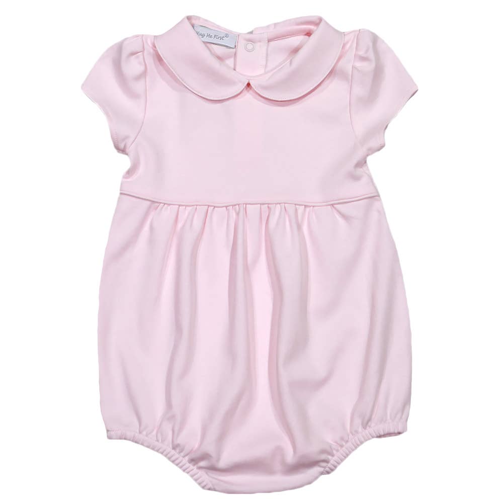 Girls Pink Pima Cotton Bubble