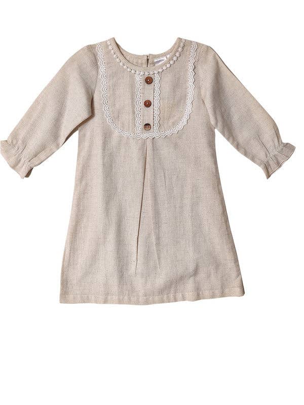 Samantha Natural Lace Dress