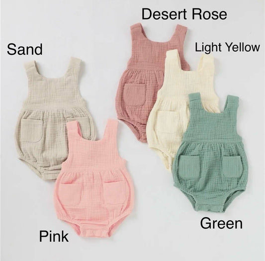 Muslin Cloth Baby Romper Dress