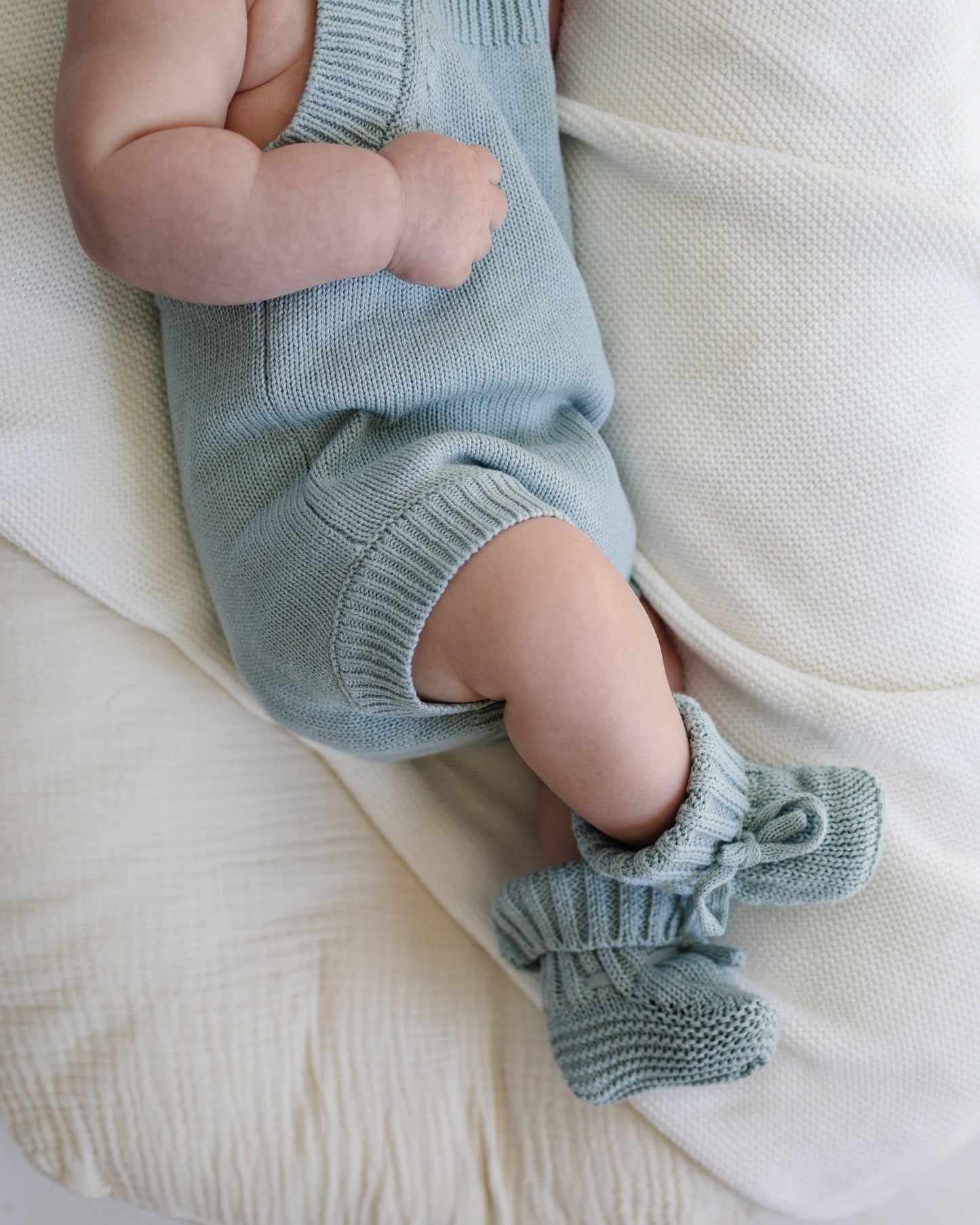 Summer Knit Romper - Steel