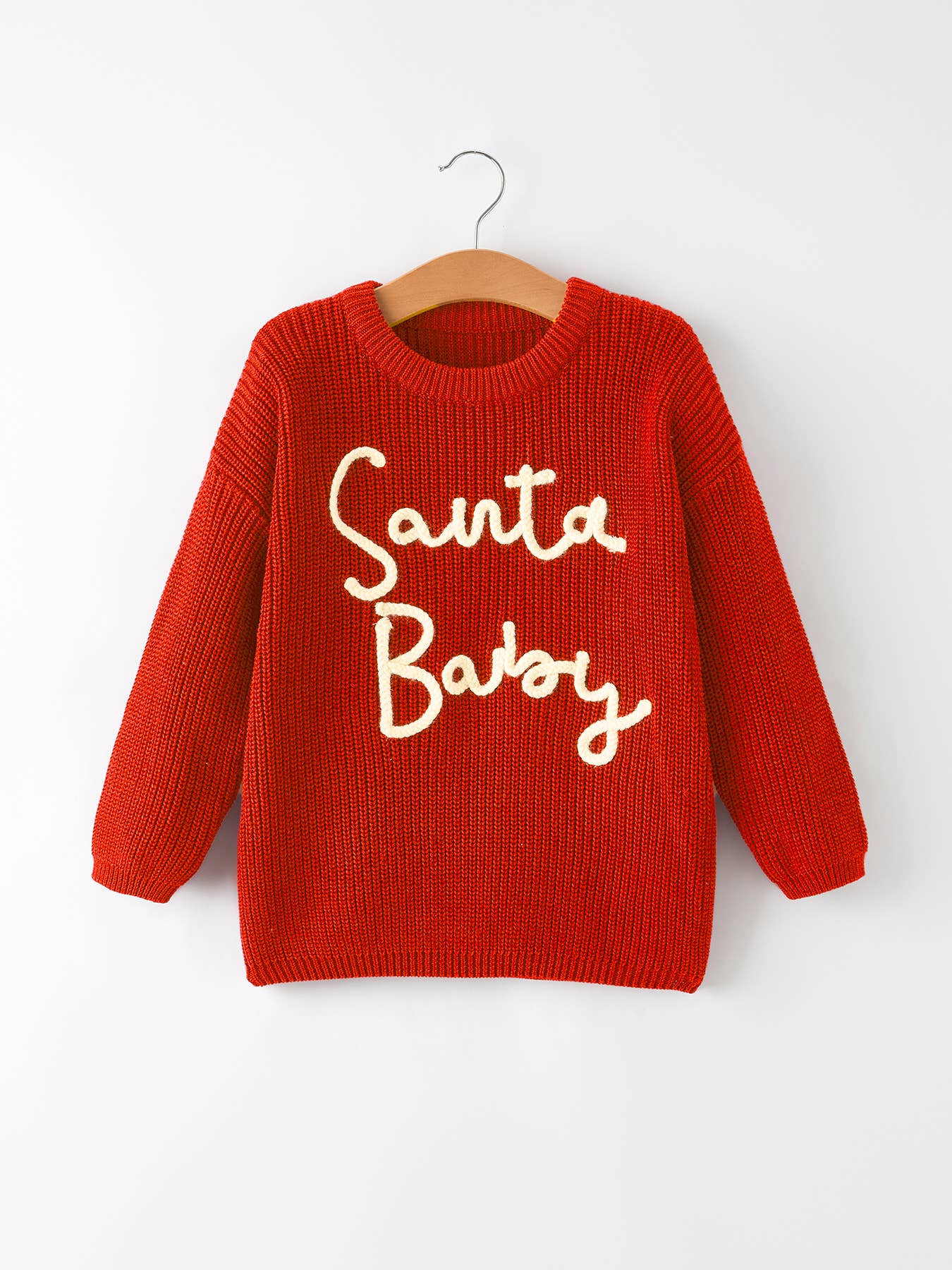 Christmas “Santa Baby” Knit Sweater for Girls