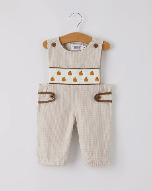 Halloween & Thanksgiving smock boys romper