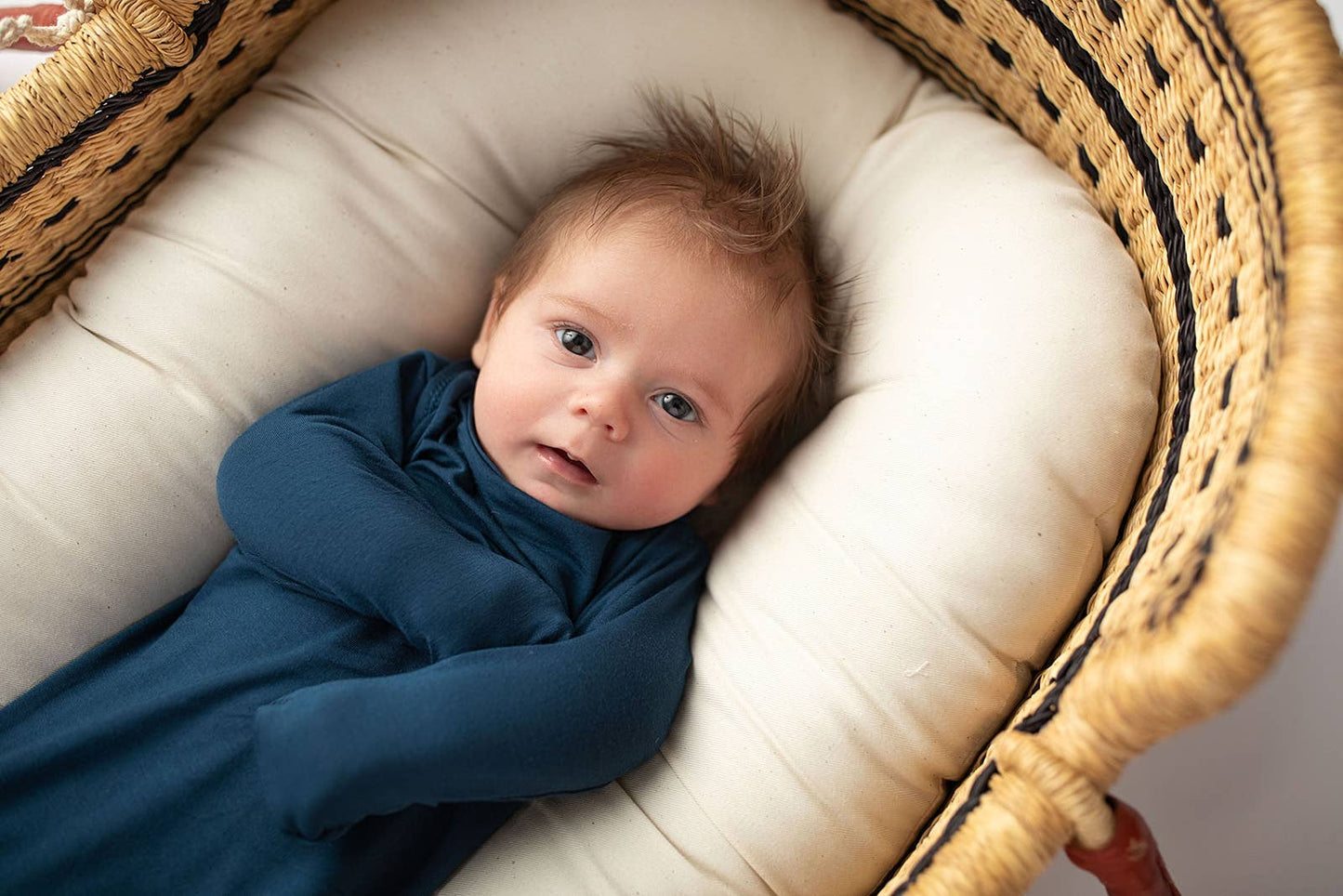 Navy Blue Knotted Gown