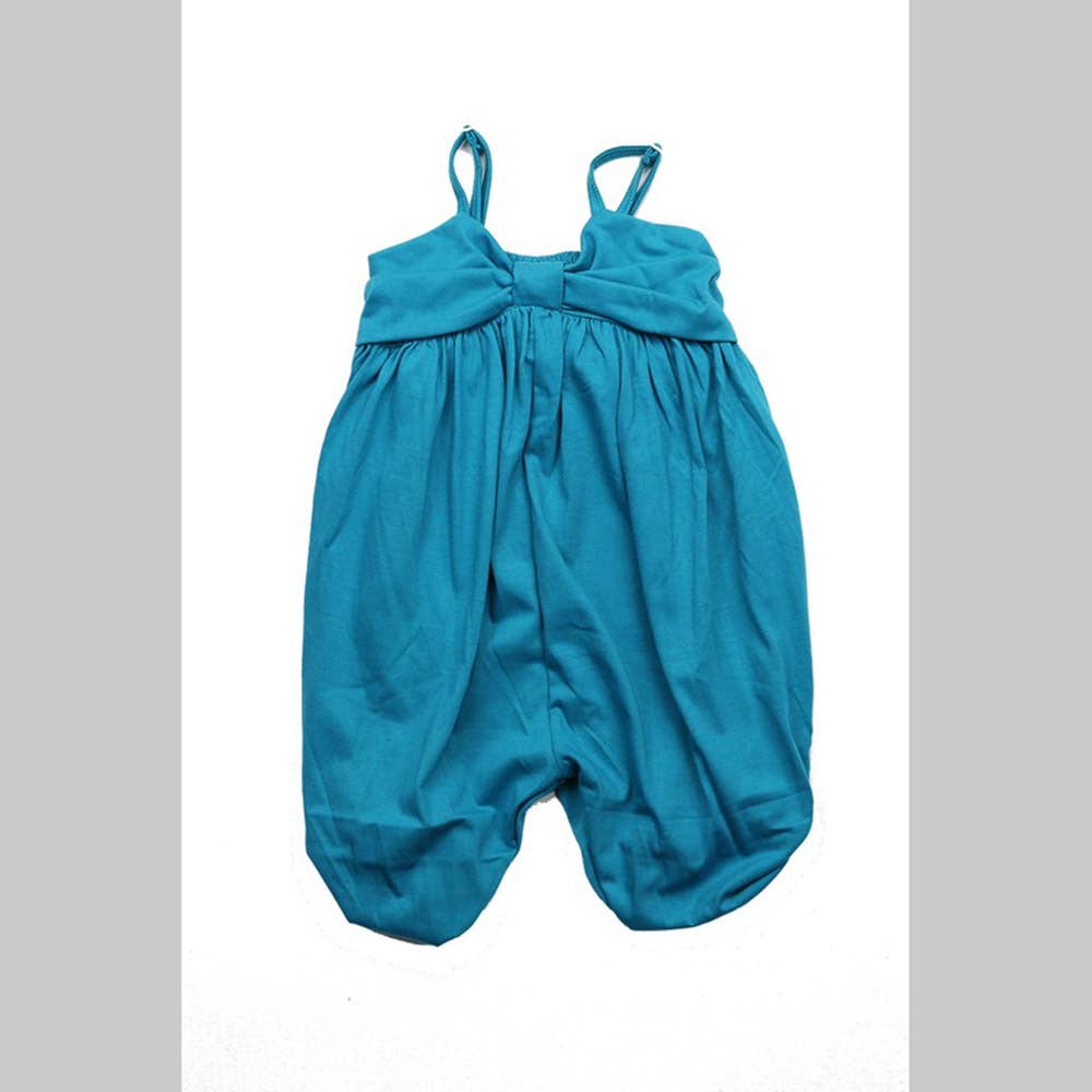 Button-Hem Ankle Jumper aqua